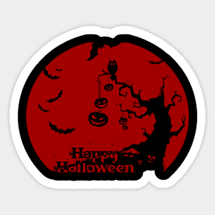 The Dark of Happy Halloween Party Sticker